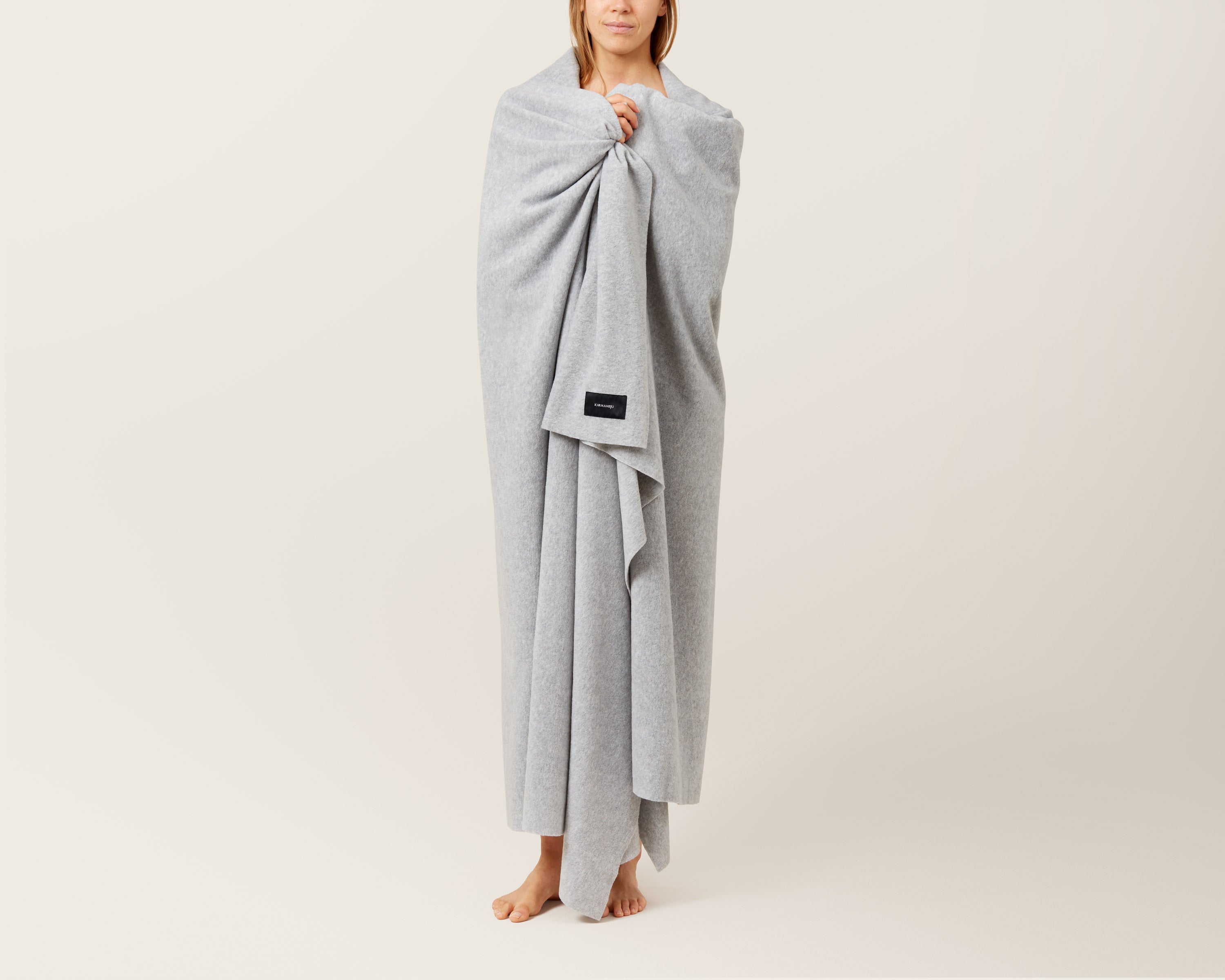 Himalaya fleece tæppe - Light Grey